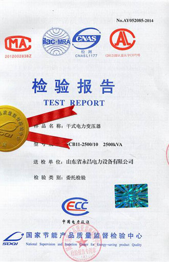 娄底变压器检测合格报告